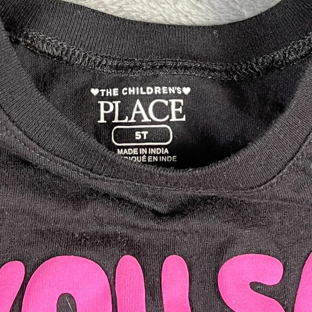 Childrens Place Epic Threads Girls 5T 3pc Set Hoodie Graphic T-Shirt Waffle Top